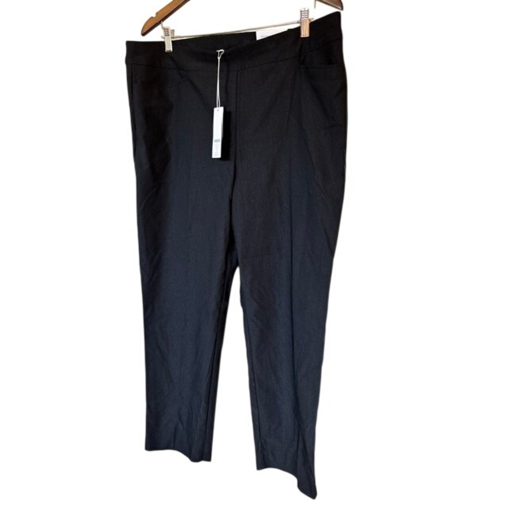 Chico's So Slimming Brigitte Slim Leg Pants Black Size 3R US 16R New